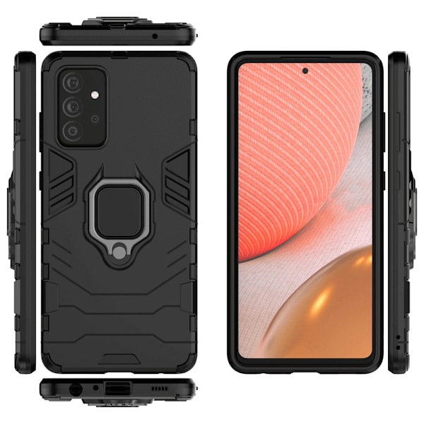 Robust Kickstand Taske til Samsung Galaxy A72 4G - Sort Svart