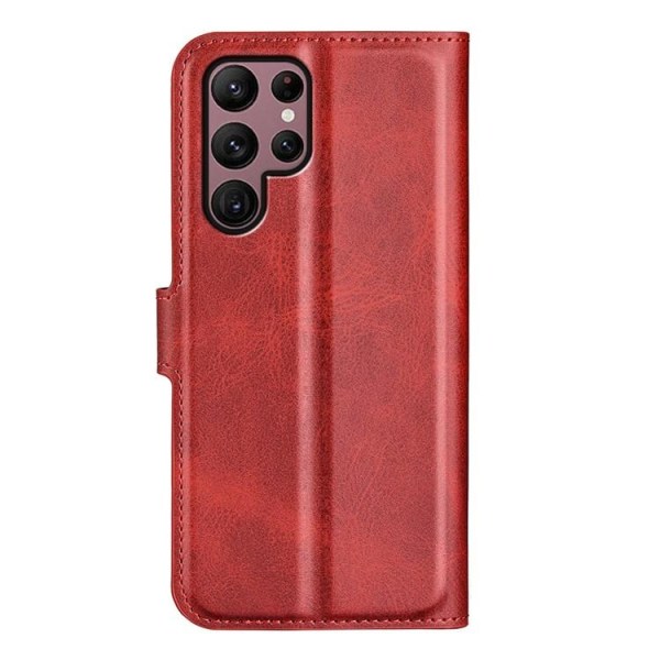 Galaxy S23 Ultra Wallet Case Folio Flip - Rød
