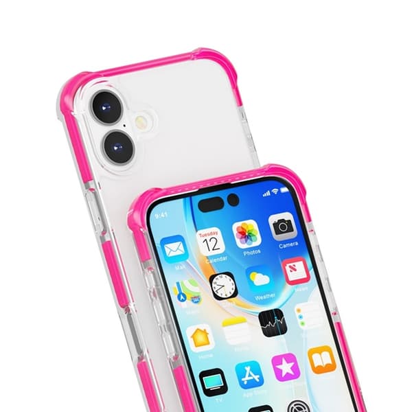 Mobilskal till iPhone 17 MagSafe Förstärkta Hörn Acrylic - Rosa Rosa
