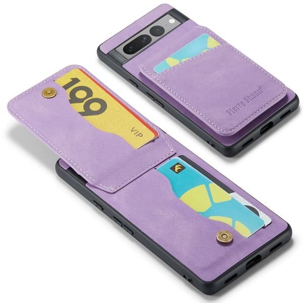 FIERRE SHANN Google Pixel 7 Pro Fodral PU+TPU - Lila
