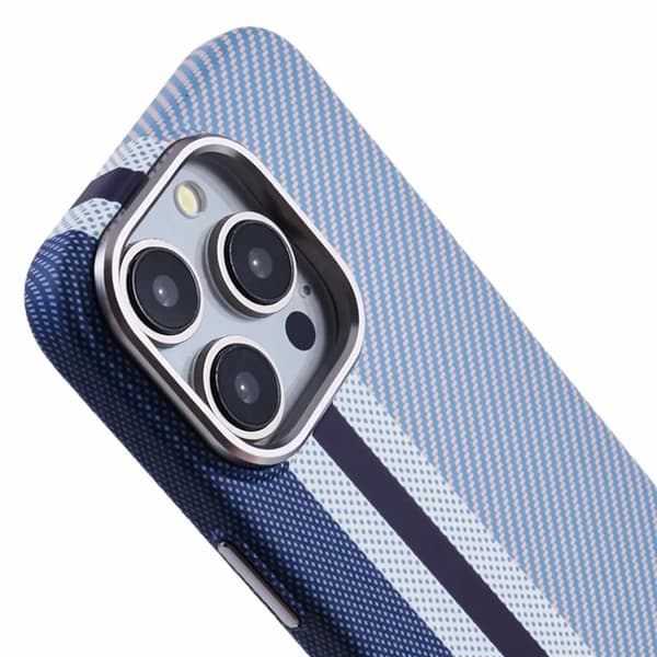 Mobilskal till iPhone 14 Pro Max Magsafe Aramid Fiber - Blå Blå