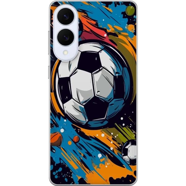 Telefontaske til Samsung Galaxy S25 Edge med fodbolde