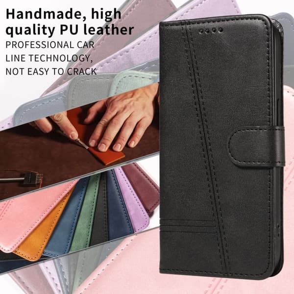 T-Shape Samsung Galaxy S26 / S26 Pro Plånboksfodral Konstläder Ställ - Svart