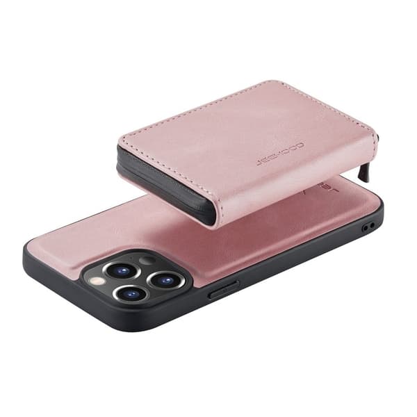 JEEHOOD 2-i-1 Hybrid Mobilskal med för iPhone 13 Pro - Rosa