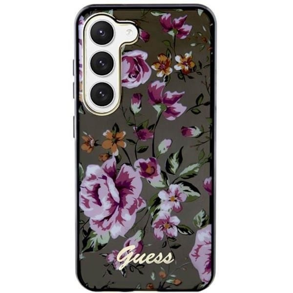 Guess Galaxy S23 Plus Mobilskal Flower Collection - Svart Svart
