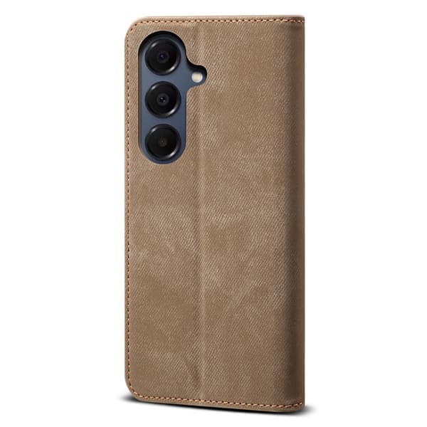 Mobilskal för Samsung Galaxy S26 Plus Konstläder Stativ - Khaki