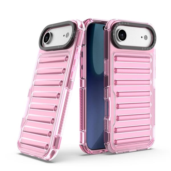 Mobilskal till iPhone Air Stripe Design Detachable - Ljusrosa Rosa