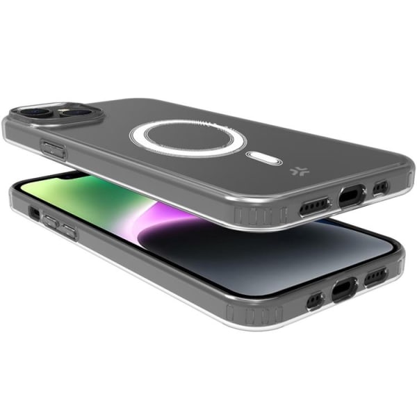 Celly iPhone 15 mobiltaske Magsafe Gelskin TPU - Gennemsigtig