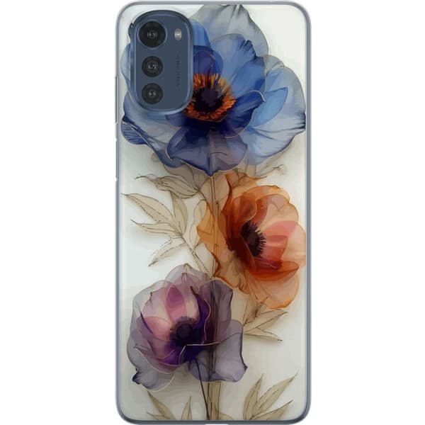 Mobilskal till Motorola Moto E32s med Silkesblommor