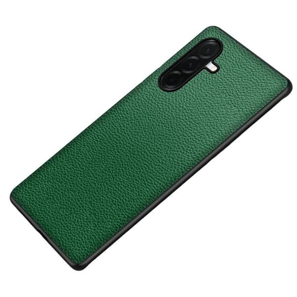 Mobilskal för Samsung Galaxy S26 Plus Konstläder PC + TPU - Grön