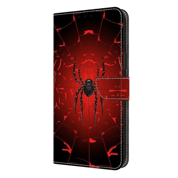 Samsung Galaxy S26 Plus Plånboksfodral Mönstertryck Konstläder Flip Ställ Svart