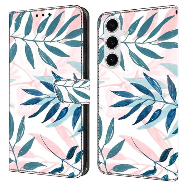 Samsung Galaxy S26 Plus Plånboksfodral Ställning Konstläder - Vattenfärger