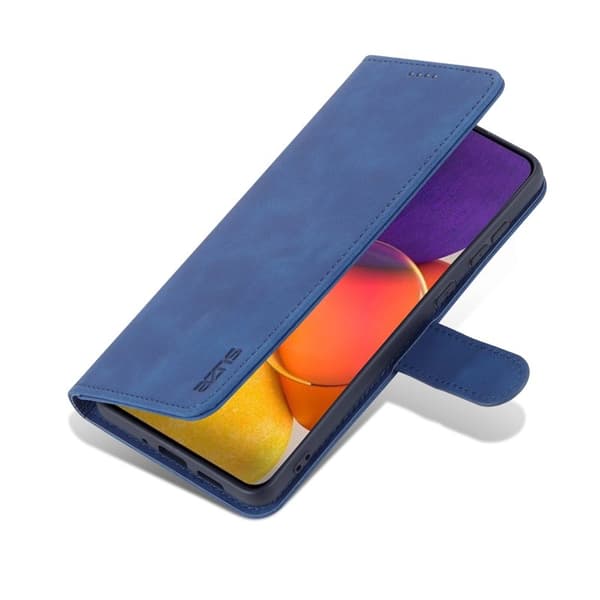 AZNS Samsung Galaxy A73 5G Plånboksfodral Konstläder - Blå
