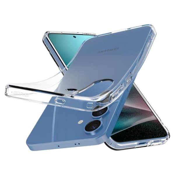 Spigen Telefontaske til Galaxy S25 Plus Flydende Krystal - Krystalklar Transparent