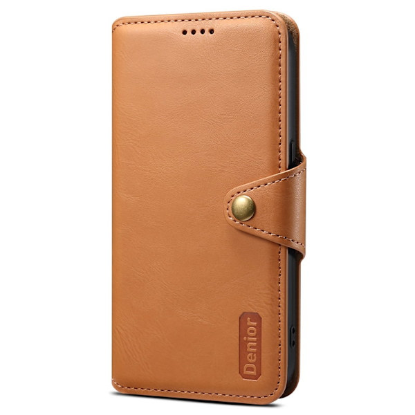 DENIOR iPhone 11 Pro Max Plånboksfodral Konstläder Kamelbrun