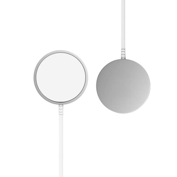 Tech-Protect Magsafe Trådløs Oplader Magnetisk QI 15W-A44 - Hvid Vit