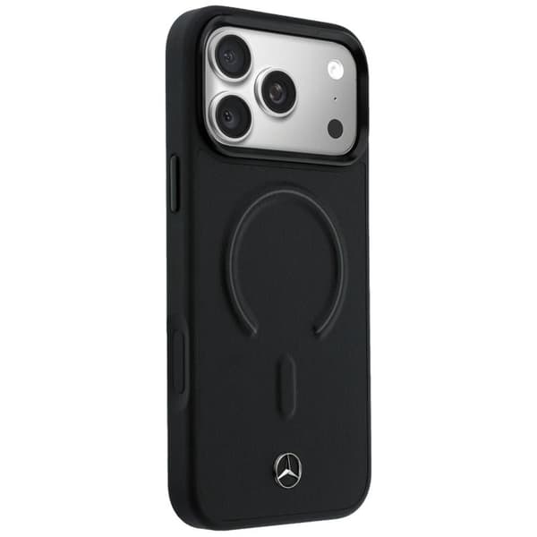 Mercedes Mobilskal För iPhone 17 Pro Max MagSafe Läder 3D - Svart