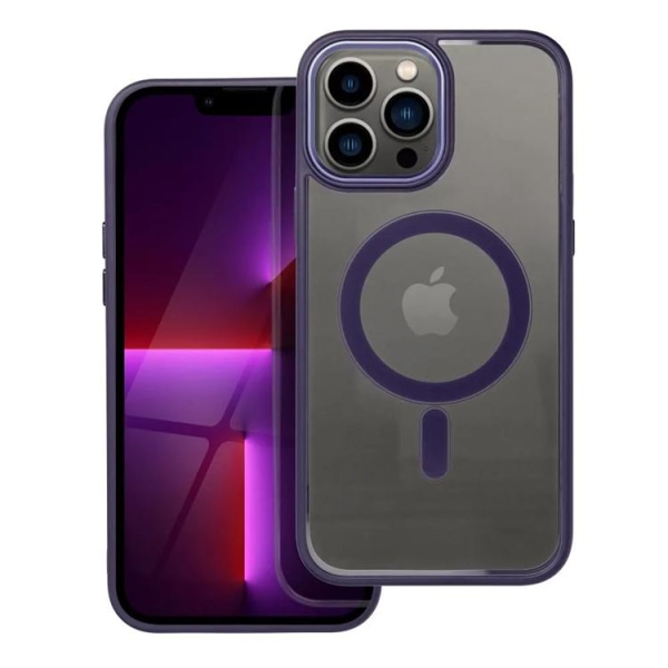 iPhone 13 Pro Max Mobile Cover Magsafe Color Edge - syvä violetti