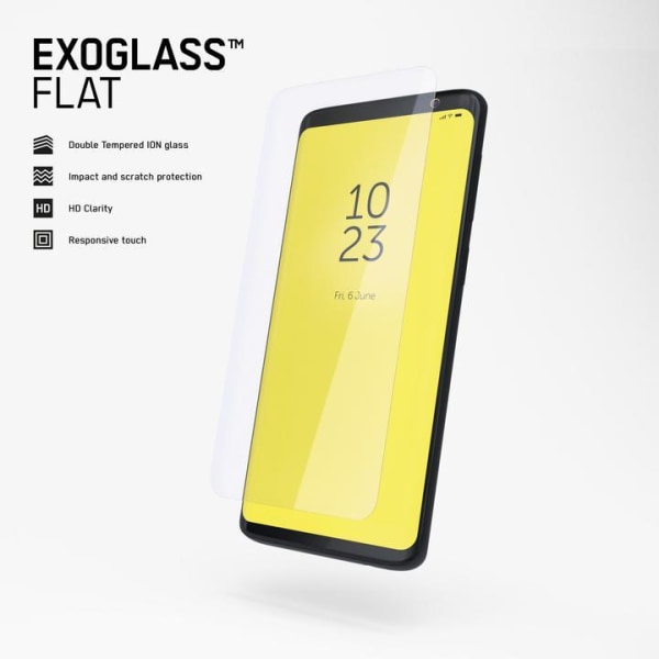 Copter Exoglass litteä karkaistu lasi näytönsuoja iPhone X/Xs/11 Pro
