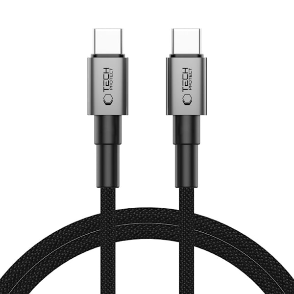 Tech-Protect USB-C Till USB-C kabel Ultraboost 100CM 100W - Grå Grå