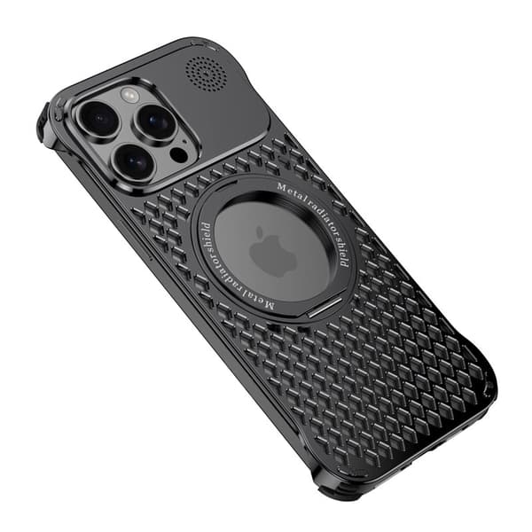 R-JUST RJ64 Mobilskal till iPhone 14 Pro Max Aluminium Svart Cooling