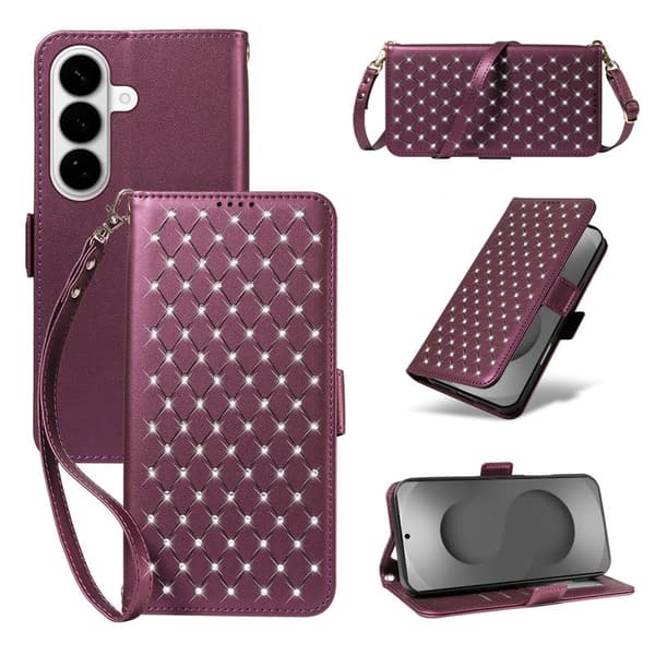 Plånboksfodral för Samsung Galaxy S26 Plus Konstläder - Lila