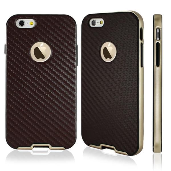 Mercury Bumper Skin Taske til Apple iPhone 6/6S - Brun Brown