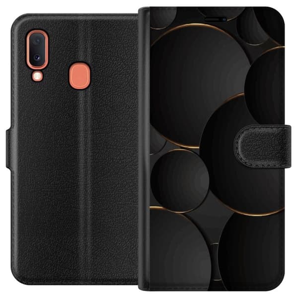 Pungcover til Samsung Galaxy A20e med Luksuriøse Cirkler