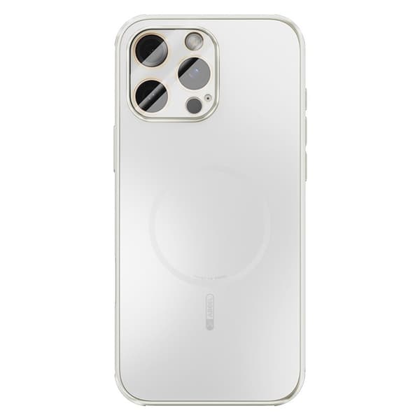 ABEEL Mobilskal till iPhone 16 Pro Max Magnetisk TPU PC Kyl Matt Vit