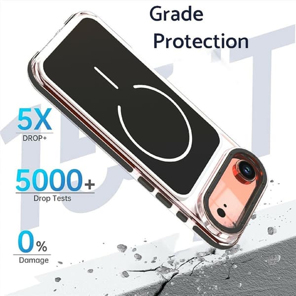 Mobilskal till iPhone Air MagSafe Dual Färg Shockproof Svart