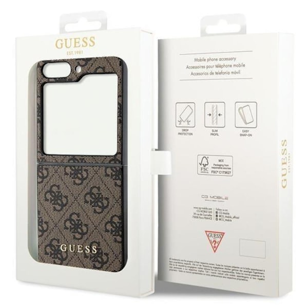 Guess Galaxy Z Flip 5 Mobilskal Charms Collection - Brun