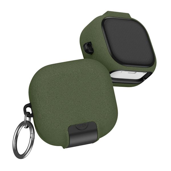 Tech-Protect Skal För Galaxy Buds 4/4 Pro Slim Hook - Olivgrön Grön