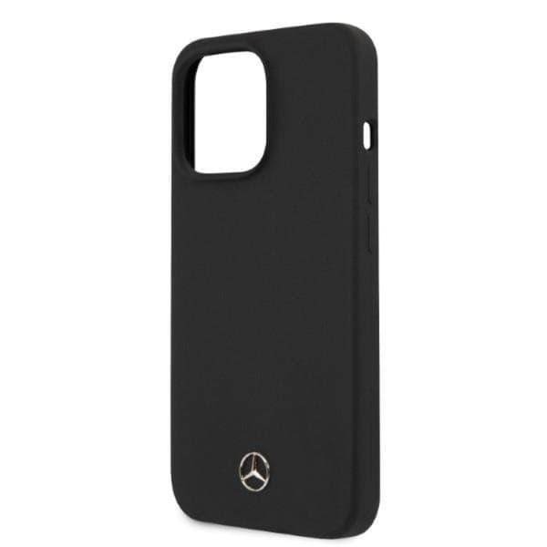 Mercedes Benz iPhone 13 Pro Mobilskal MagSafe Silicone Line Black