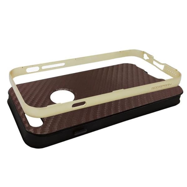 Mercury Bumper Skin Skal till Apple iPhone 6 / 6S  - Brun Brown