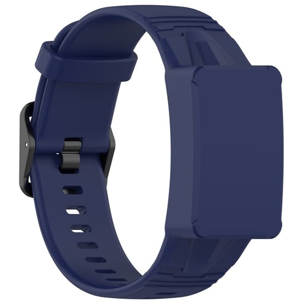 Whoop 4.0 Armband Silikon med Protective Skal - Mörkblå Blå