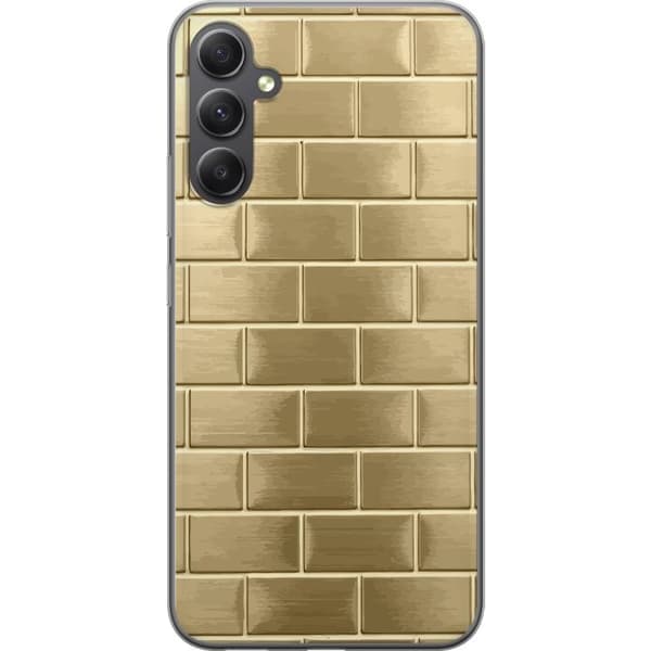 Mobilskal till Samsung Galaxy A15 5G med Gyllene Murstenar