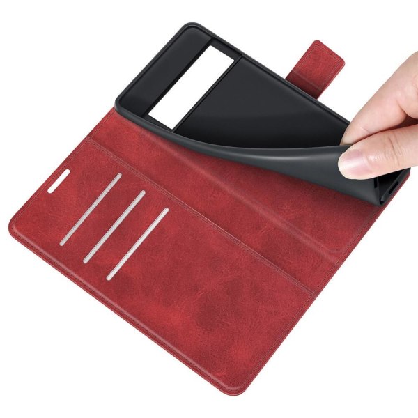 Flip Folio Plånboksfodral till Google Pixel 6 Pro - Röd Röd