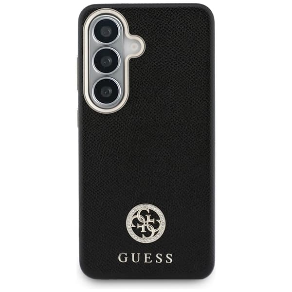 Guess Mobilskal För Galaxy S26 MagSafe Rhinestone Round Logo Svart