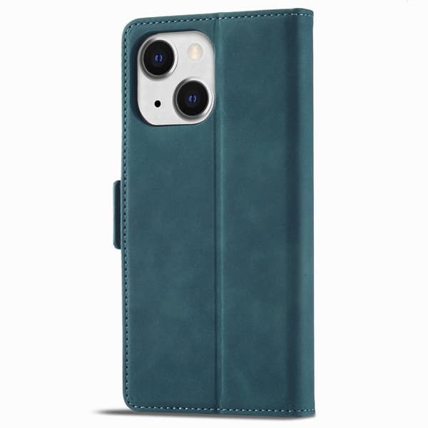 FORWENW F3 Series iPhone 15 Plus Flip Plånboksfodral Konstläder - Grön