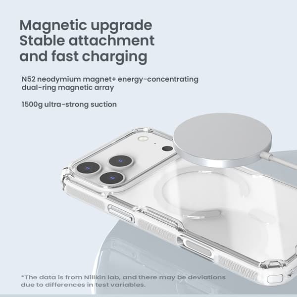 NILLKIN Nature Pro Series Mobilskal till iPhone 17 Pro Max MagSafe Grå