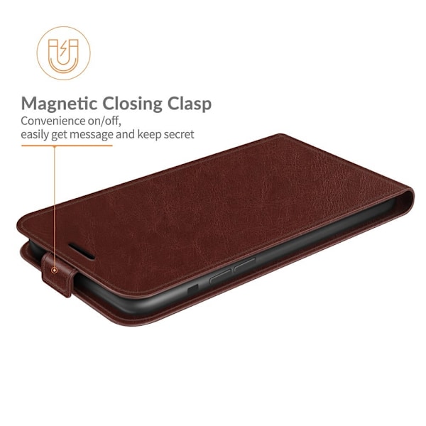 Flipfodral med kortplats till iPhone 13 Pro Max - Brun Brun
