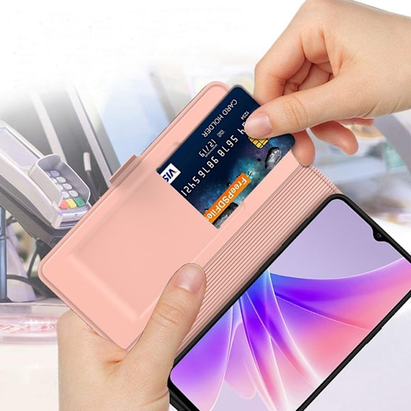 iPhone 17 Plånboksfodral Shockproof Roséguld
