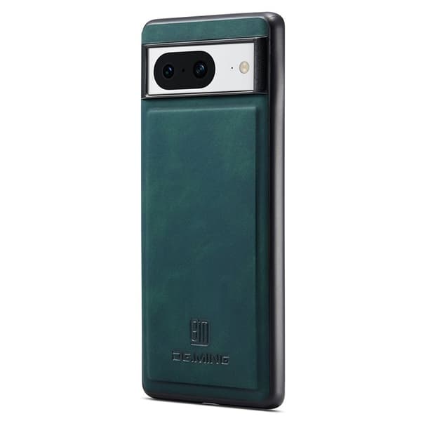 DG.MING Mobilskal till Google Pixel 8 PU Läder Coated PC+TPU Grön