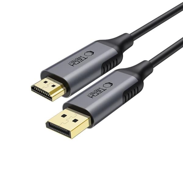 Tech-Protect Displayport til HDMI-kabel 2.0 4K 60HZ 200cm Ultraboost Svart