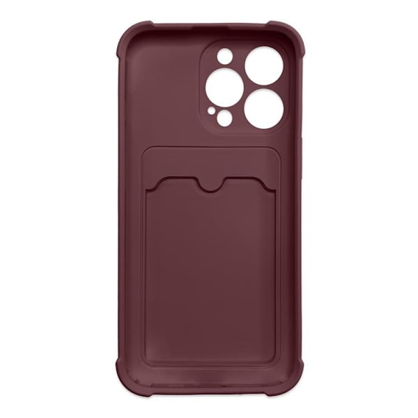 Armor iPhone 13 Mini -kotelo korttipidikkeellä - Raspberry Orange
