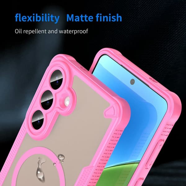 Mobilskal för Samsung Galaxy S26 Plus Magnetiskt TPU + PC - Rosa