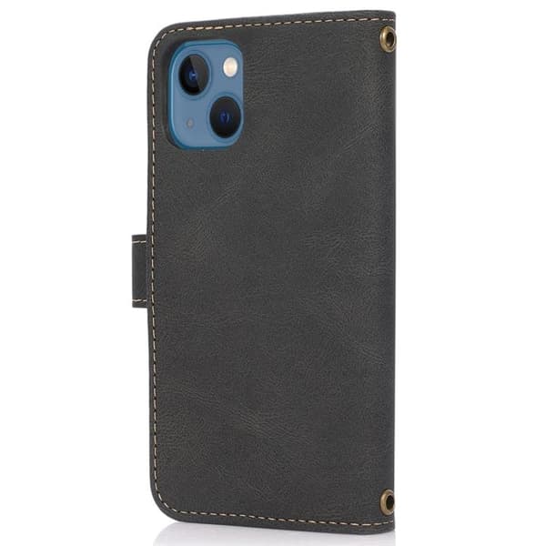 iPhone 14 Plus Plånboksfodral Flip - Svart Svart