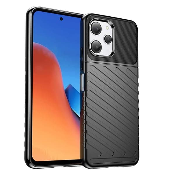Xiaomi Redmi 12 Mobilskal Thunder Armored - Sort Svart
