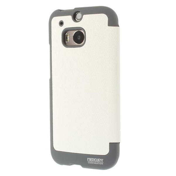 Mercury Bumper View Plånboksfodral till HTC One M8 (2014) - Vit Vit