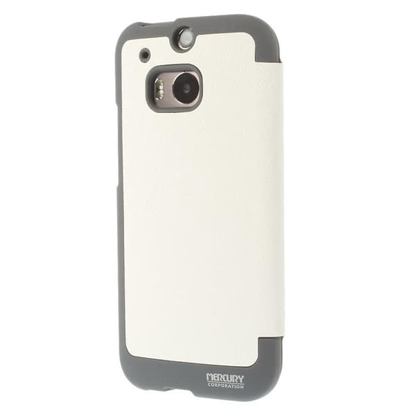 Mercury Bumper View Plånboksfodral till HTC One M8 (2014) - Vit White